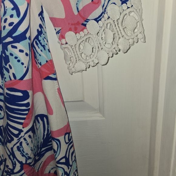Lilly Pulitzer She She Shells Harbor Tunic Dress Medium Starfish - Picture 3 of 9